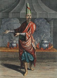 Beulouk-Bachi, deska 11 z „Recueil de Cent Estampes představující různé národy du Levant nakreslený na obrazech malovaných z přírody...“, ryl Scotin, Gerard Jean Baptiste (1671-1716) 1707-08 (barevná rytina) od Jean Baptiste (after) Vanmour