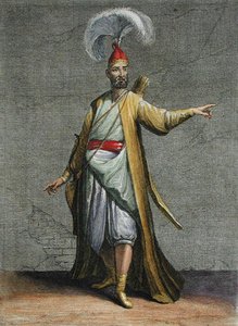 Soulak, deska 17 ze „Sbírky centových vzorů představujících různé národy Levanty nakreslené na malbách z přírody...“, vyryl Claude Dubosc od Jean Baptiste (after) Vanmour