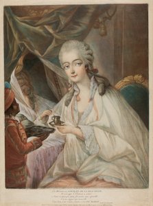 Jeanne Bécu, komtesa Du Barry, a její sluha Zamor