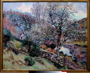 Crozan, skála ozvěny Obraz od Jeana Baptista Armanda (1841-1927) 19. století Bayonne Musee Bonnat od Jean Baptiste Armand Guillaumin