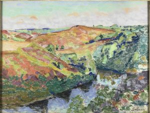 Krajina v Crozantu od Jean Baptiste Armand Guillaumin