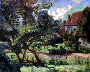 Orchard na okraji lesa, Miregaudon od Jean Baptiste Armand Guillaumin