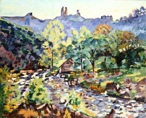 Zřícenina zámku, Crozant, asi 1905 (olej na plátně) od Jean Baptiste Armand Guillaumin