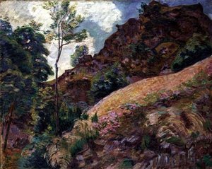 Břehy řeky Luys (olej na plátně) od Jean Baptiste Armand Guillaumin