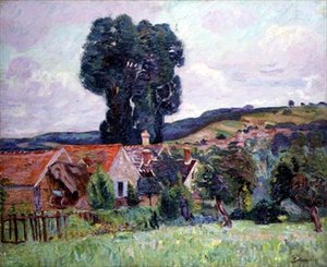 Hamlet, kolem roku 1890 (olej na plátně) od Jean Baptiste Armand Guillaumin