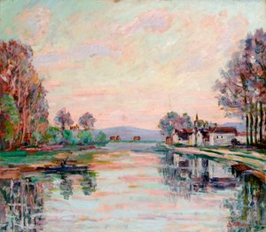 Seina na Samois, kolem roku 1900 od Jean Baptiste Armand Guillaumin