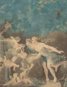 Fontána lásky, konec 18. století. od Jean Baptiste Audebert
