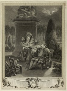 Večer v Thuileriích od Jean Baptiste Blaise Simonet
