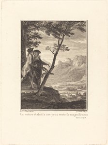 Příroda nám před očima ukazovala veškerou svou nádheru od Jean Baptiste Blaise Simonet after Jean Michel Moreau