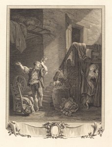 Rose a Colas od Jean Baptiste Blaise Simonet after Pierre Antoine Baudouin
