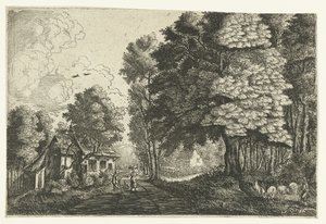 Pastýř na okraji lesa od Jean Baptiste Bonnecroy