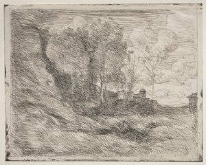 Suvenýr z Ostie od Jean Baptiste Camille Corot