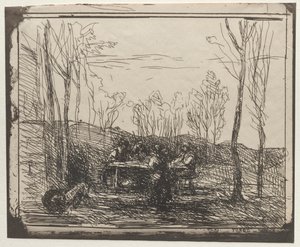 Snídaně v Glade od Jean Baptiste Camille Corot