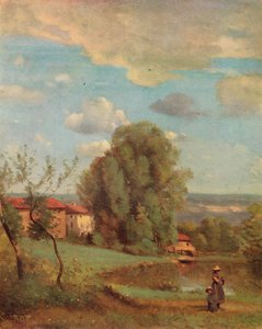 Dardagny, um 1855 von Jean Baptiste Camille Corot
