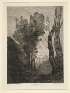 Environs de Rome (blízko Říma) od Jean Baptiste Camille Corot