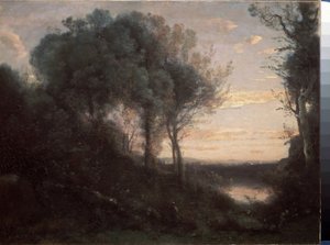 Večer, cca 1860 (olej na plátně)