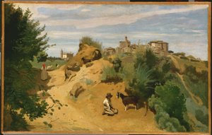 Genzano von Jean-Baptiste-Camille Corot