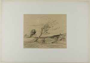 Závan větru od Jean Baptiste Camille Corot