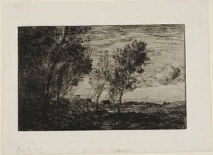 In the Dunes: Suvenýr z haagských lesů od Jean Baptiste Camille Corot