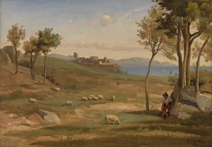 Italská krajina od Jean Baptiste Camille Corot