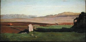 Italská krajina, asi 1826 (olej na desce) od Jean Baptiste Camille Corot