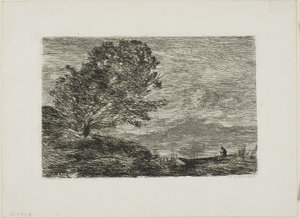 Jezero v Tyrolsku od Jean Baptiste Camille Corot