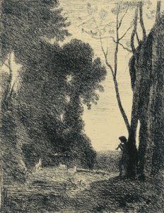 Le Petit Berger, 2em Planche od Jean Baptiste Camille Corot