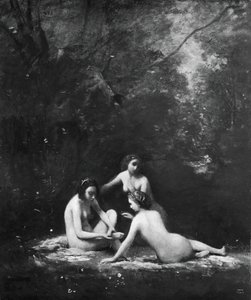 Nymfy opouštějící vanu, 1843. od Jean Baptiste Camille Corot