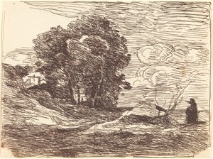Básníkovo obydlí od Jean Baptiste Camille Corot