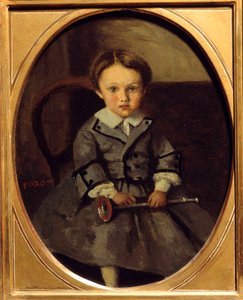 Portrét Maurice Roberta (1853-1925), syna Francoise Roberta, přítele Corot Painting od Camille Corot (1796-1875) 1857 Sun. 0,29x0,23 m od Jean Baptiste Camille Corot