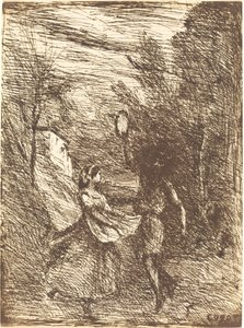 Saltarello (Saltarelle) od Jean Baptiste Camille Corot