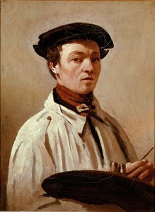 Autoportrét. Obraz Jean Baptiste Camille Corot (1796-1875). Olej na plátně. Rozměr: 34 x 25 cm. Florencie, galerie Uffizi od Jean Baptiste Camille Corot