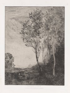 vzpomínka na od Jean Baptiste Camille Corot