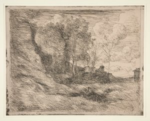 vzpomínka na od Jean Baptiste Camille Corot