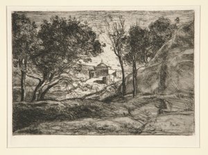 Souvenir de Toscane (vzpomínka na Toskánsko) od Jean Baptiste Camille Corot