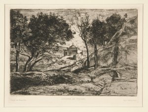 Souvenir de Toscane (vzpomínka na Toskánsko) od Jean Baptiste Camille Corot