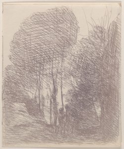 Suvenýr z Villa Pamphili, 1871. od Jean Baptiste Camille Corot