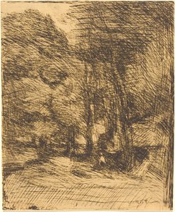 Suvenýr z Bas-Breau od Jean Baptiste Camille Corot