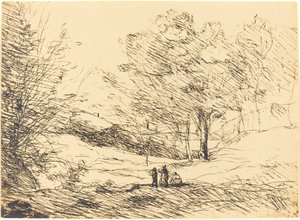 Suvenýr z jezera Maggiore od Jean Baptiste Camille Corot