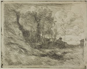 Suvenýr z Ostie od Jean Baptiste Camille Corot