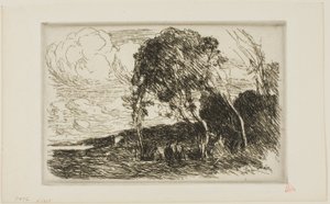 Suvenýr z opevnění Douai od Jean Baptiste Camille Corot