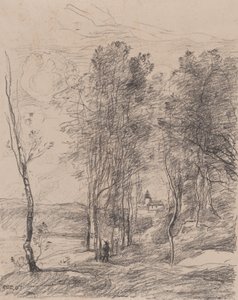 Zvonice St.-Nicolas-les-Arras, 1871-72. od Jean Baptiste Camille Corot