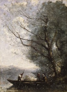Der Fährmann, ca. 1865 von Jean Baptiste Camille Corot