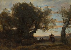 Die Zigeuner, 1872 von Jean Baptiste Camille Corot
