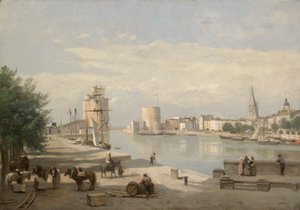 Přístav La Rochelle od Jean Baptiste Camille Corot