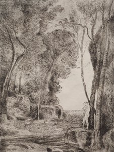 Malý ovčák od Jean Baptiste Camille Corot