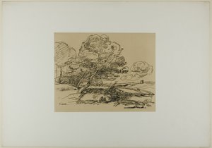 Osamělá věž od Jean Baptiste Camille Corot