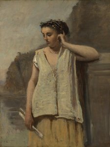 The Muse: History, ca. 1865. od Jean Baptiste Camille Corot