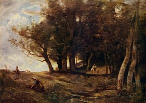 Sběrači dřeva, c1843 od Jean Baptiste Camille Corot
