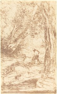 Der Holzfäller von Rembrandt, 1853 von Jean Baptiste Camille Corot